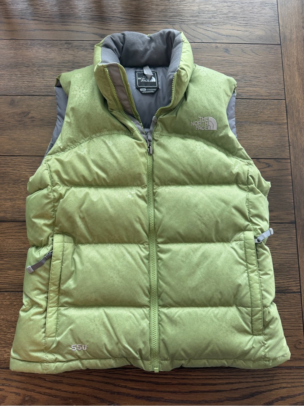 The North Face 550 Down Puffer Vest Womens Medium Green